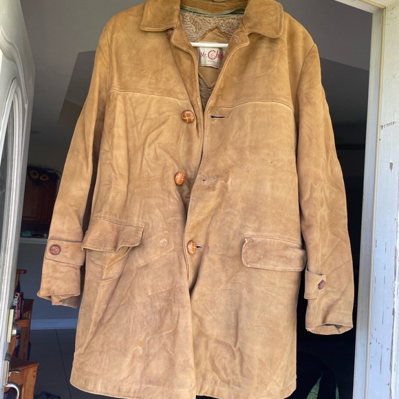 Mr. Chip Other - 1970s Mens vintage suede jacket with a "Mr. Chips” label